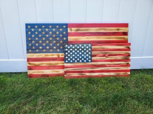 Wooden American Flag