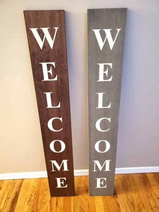 Don't Knock and Welcome Wooden Signs - Image 2
