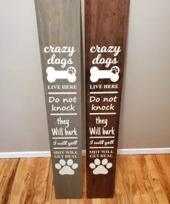 Don't Knock and Welcome Wooden Signs