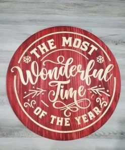 Christmas Wood Engraved Sign